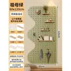 Tablero Decorativo de Entrada Sala de Estar Bastidor de Hilos para Máquina de Coser Tablero Perforado de Madera Maciza Montado en Pared Estante de Exhibición para el Hogar