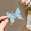 Novo Prendedor de Cabelo Borboleta Dinâmico para Crianças e Meninas, Acessórios de Cabelo Borboleta Coloridos, Prendedor de Cabelo Borboleta Móvel