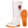 Botas sanitárias brancas altas para fábrica de alimentos, botas de chuva médias, antiderrapantes, resistentes a óleo, resistentes a ácidos e álcalis, botas de água, sapatos de trabalho para chefes, masculino e feminino