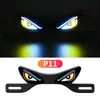 Tornillo de Placa de Matrícula de Motocicleta Transfronterizo Luz Triangular Semicircular Parpadeante Ojo de Diablo Accesorio Decorativo Universal Modificado Luz de Coche