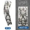 Manguitos de protección solar para tatuajes, manguitos transpirables para ciclismo al aire libre, diseño de tatuaje floral en el brazo, manguitos sin costuras, disponibles en stock