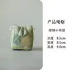Bolsa de almacenamiento para tazas de té, bolsa de viaje gruesa de algodón y lino, bolsa con cordón portátil para tazas personales, bolsa pequeña de tela para accesorios de ceremonia del té