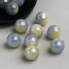 Dingyi 8-10-12 Luna Fría Flujo Brumoso Luz Fluyente Cuentas Resina Galvanizada Cuentas Sueltas DIY Enhebrado Accesorios para Cadena de Teléfono
