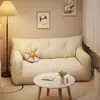 Sofá de Tela Pequeño para Apartamento de Uso Doméstico, Reclinable y para Dormir, Adecuado para Dormitorio de Alquiler, Zona de Asientos Doble Tatami, Sofá Perezoso