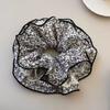 Scrunchie de Encaje Blanco Suave Flor para el Cabello Extra Grande Estilo Coreano para Mujer Goma para el Cabello de Alta Gama Accesorios para el Cabello Venta al por Mayor