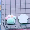 Pinza para el pelo con forma de garra de gato, color crema brillante, garra de perro, garra de oso, pinza para el pelo, cuerda para el pelo, pegatina para el refrigerador, funda de teléfono, accesorios decorativos de resina.