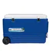 Congelador aislado comercial de 80 litros al por mayor refrigerador exterior extragrande con ruedas para mantener el frío camping cubo de hielo de plástico