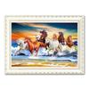 Nuevo Pegatina de Diamantes Redondos 5D de Caballo Blanco Fantástico DIY Punto de Cruz con Diamantes Pintura Decorativa de Diamantes Mural para Sala de Estar Dormitorio
