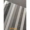 Rodapé de azulejo luz suave piso totalmente em porcelana rodapé 6mm branco preto linha de canto rebaixada ultranarrow