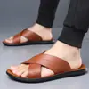 Novedad de Verano, Zapatillas Cómodas para Exterior para Hombre, Suela Suave, Usables, Antideslizantes, Planas Casuales para Playa