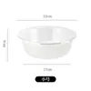Nova Bacia Transparente Bacia de Plástico Espessado Lavar Roupas Lavar Vegetais Bacia para Dormitório Estudantil Bacia para Lavar os Pés Bacia Pequena