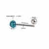 Amazon Europeo y Americano con recubrimiento de Diamante completo piercing en la lengua para chica ins chica popular anillo en la lengua bola de 6 mm joyería para perforación en stock venta al por mayor