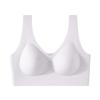 Ropa interior de seda helada con sensación de frescura sin marcas para mujer, sin aro de acero, anti-caída, verano, ultra delgada, cómoda, transpirable, sujetador deportivo