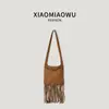 Nova Moda Bolsa de Ombro Retrô Tendência Personalidade Bolsa com Franja Camurça Outono e Inverno Bolsa Transversal com um Design Único