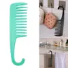 Peine de Dientes Anchos de Colores para Cabello Largo, Peine Curvo de Gancho de Dientes Anchos, Peine Separador, Peine Doméstico de Plástico PP, Peine de Dientes Anchos Antiestático