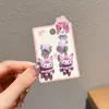Brincos de Clipe Kuromi Infantis para Meninas, Novo Design de Desenho Animado, Brincos sem Dor, Acessórios de Joias Fofos