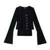 2515-25 Nuevo Estilo Otoño Estilo Europeo y Americano Otoño e Invierno Delgado Base Conjunto de Dos Piezas Chaleco Cárdigan Superior Traje de Punto