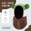 Chapéus e Cachecóis de Outono e Inverno para Meninos e Meninas, Chapéus Espessos à Prova de Vento com Proteção para Orelhas de Bebê, Chapéus Lei Feng Quentes