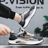 Zapatos casuales deportivos para hombre, zapatos casuales cómodos de suela blanda para hombre, zapatos casuales de suela gruesa para hombre, zapatos de moda y versátiles