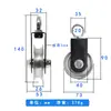 Accesorios para Equipo de Fitness Rueda Rodante Aleación de Aluminio Rueda Guía Rueda Colgante Pájaro Grande Equipo de Entrenamiento Abdominal Fuerza Polea Rodante