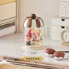 Lindo frasco de almacenamiento, sellado y a prueba de polvo, exhibición y colección de mini figuras de juguete de moda, caja de almacenamiento transparente redonda de caja sorpresa