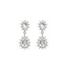 Pendientes de gota de lujo ligero y de alta gama, pendientes retro versátiles para mujer