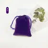 Bolsas de veludo com cordão para atacado para joias, bolsas para armazenamento de fones de ouvido, bolsas grandes de veludo preto com cordão, feitas sob medida