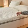 Cubierta de Cama Cubierta de Colchón de Látex Cubierta Protectora Dormitorio de Estudiante Individual Sábana Todo Incluido Chaqueta de Esponja Extraíble y Lavable Cubierta de Colchón Marrón