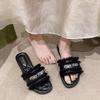 Pantuflas de Gama Alta Xiaoxiangfeng para Mujer Verano Ropa de Exterior al por Mayor Nuevas Sandalias Francesas Planas de Playa para Mujer