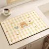 Mantel individual, Tapete para mesa de cocina, Tapete escurridor para encimera, Impermeable para escritorio, Secado rápido, Absorbente, Antideslizante, Aislamiento térmico, Anti-quemaduras, Posavasos pequeño protector