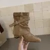Botines 2026 Otoño Invierno Adelgazante Falda Negra Oculto Aumento de Altura 5cm Estilo Nuevo Botas de Pantalón con Botas Martin de Plataforma Botas para Mujer