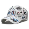 Estilo Popular Transfronterizo Moda Estampado Graffiti Gorra de Béisbol Primavera Otoño Hombres Mujeres Personalidad Hip Hop Europeo Americano Visera Gorra Pato