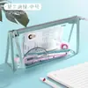 Bolsa de Exame Jerry Cor Vermelha da China para Estudantes do Vestibular Grande Capacidade Portátil Transparente Bolsa para Documentos