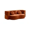 Sofá de Tela Plegable de Forma Irregular, Empaquetado al Vacío Comprimido Transfronterizo, Sofá Plegable de Diseñador para Sala de Estar Minimalista Moderno