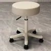 Taburete Especializado para Salones de Belleza y Peluquerías, Adecuado para Peluqueros, Manicuristas y Maquilladores, con Ruedas, Silla para Uso Doméstico, Silla de Tocador, Silla Giratoria