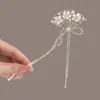 Acessórios de Cabelo Hanfu Estilo Antigo, Grampos de Cabelo Versáteis de Liga Metálica com Franjas Retrô, Enfeites para Coques, Grampos de Cabelo Estilo Chinês Novo para Atacado