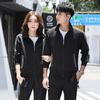 Terno esportivo calças masculinas primavera e outono casal feminino suéter casual primavera duas peças roupas de corrida estampadas LOGO