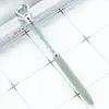 Versão coreana criativa de caneta de cristal giratória grande caneta de diamante atacado logotipo para impressão escritório papelaria estudante caneta esferográfica de plástico