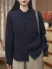 Abrigo de algodón grueso de invierno para mujer, casual, versátil, de corte holgado, adelgazante y cálido, tipo camisa