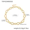 Rueda de la Fortuna Europea y Americana Elegante Exagerado Acero Inoxidable Brillante Círculo Ovalado Estilo Punk Collar Pulsera Joyería Simple Versátil