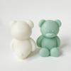 Estilo K de Molde de Urso Urso Gordo Vela Molde de Silicone DIY Aromaterapia Gesso Ornamento Urso Sentado 8304