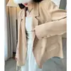 Blazer Casual para Mujer Alta Tallas Grandes 2026 Otoño e Invierno Nuevo Diseño Chaqueta Estilo Perezoso