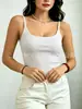 Nuevo top camisola de color puro simple versátil de manga corta para usar como prenda exterior con copas en el pecho sujetador chaleco espalda bonita