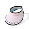 Sombrero de Sol para Mujer con un Pequeño Efecto Adelgazante del Rostro, Sombrero de Sol de Seda Helada de Color Sólido con Parte Superior Abierta, Sombrero tipo Diadema de Estilo Coreano para Exteriores, Sombrero de Sol para Mujeres, Salida de Verano
