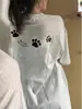 Camiseta Oversized de Manga Curta para Mulheres, Estilo Americano High Street Plus Size, Design Soltinho de Verão, Top Oversize Único, Tendência