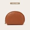 Bolsa de cosméticos de lavado simple, bolsa de cosméticos de viaje portátil tejida de alta gama, bolsa de almacenamiento de cosméticos de gran capacidad