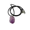 Colgante de Amatista Natural Piedra Desnuda Joyería de Nicho Dientes de Amatista Colgante de Piedra Original Colgante Versátil Unisex