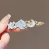 Pasador de concha de cola de pez para mujer, Nuevo pasador de pelo versátil de verano, Pinza para flequillo lateral, Pinza para el flequillo de la frente, Pinza de pico de pato personalizada