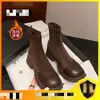 Botines elásticos para mujer, colección otoño/invierno 2026, forrados de felpa para abrigar, botines cortos, estilo británico retro, tacón grueso, botas estilizadas