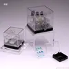 Novo Suporte de Exibição Mineral para Gatos em Acrílico Caixa de Exibição Mineral de Cristal Caixa de Armazenamento Vazia Colorida de Pedras Preciosas
